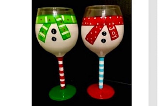 Paint Nite: Snowmates Wine Glasses